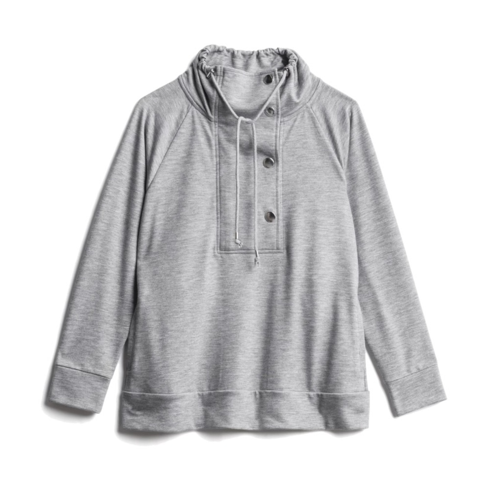 Market & Spruce Ocuma Button Front Quarter
Zip Knit Top
L| Grey